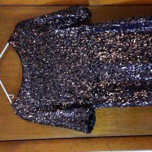 Purple sequin sparkly dress